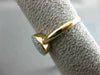 ESTATE WIDE .15CT ROUND DIAMOND 14KT YELLOW GOLD 3D OVAL CLASSIC PAVE LOVE RING