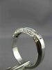 ESTATE .94CT ROUND & PRINCESS DIAMOND 14KT WHITE GOLD 3D ANNIVERSARY RING #1176