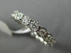ESTATE .92CT DIAMOND 14KT WHITE GOLD HANDCRAFTED HEART ETERNITY ANNIVERSARY RING