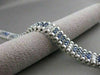 ESTATE WIDE 6.72CTW DIAMOND SAPPHIRE 14KT YLW GOLD LINE STACKING BRACELET #20926