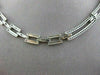 ESTATE WIDE 3.45CT DIAMOND 14KT WHITE GOLD FLAT CHOKER NECKLACE AMAZING #654