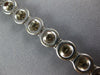 5.05CT WHITE & MOCHA DIAMOND 18K WHITE GOLD 3D MULTI FLOWER LOVE TENNIS BRACELET
