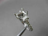 ESTATE WIDE .67CT DIAMOND 14K WHITE GOLD SEMI MOUNT LUCIDA ENGAGEMENT RING 16735