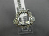 ESTATE LARGE .80CT DIAMOND 14KT WHITE GOLD OVAL HALO SEMI MOUNT ENGAGEMENT RING