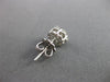 ESTATE 1.12CT DIAMOND 14K WHITE GOLD CLASSIC FLOWER CLUSTER STUD EARRINGS #22238