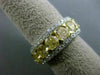 ESTATE 4.26CT DIAMOND 18KT WHITE & YELLOW GOLD 3 STONE WEDDING ANNIVERSARY RING
