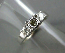 ESTATE .40CT DIAMOND 14KT W PAST PRESENT FUTURE SEMI MOUNT ENGAGEMENT RING #432