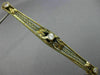 ANTIQUE LARGE .4CT OLD MINE DIAMOND 14K YELLOW GOLD FILIGREE VICTORIAN PIN 26164