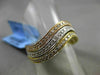 ESTATE .61CT DIAMOND 18KT WHITE & YELLOW & ROSE GOLD WAVE STACKABLE RING SET