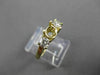 ESTATE .40CT DIAMOND 14KT YELLOW GOLD 3 STONE SEMI MOUNT ENGAGEMENT RING #21111
