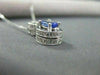 ESTATE 1.13CTW TANZANITE & DIAMOND 18KT WHITE GOLD 3D INFINITY PENDANT #15099