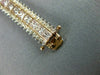 ESTATE WIDE 11.12CT WHITE & PINK DIAMOND 18KT WHITE & ROSE GOLD TENNIS BRACELET