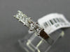 ESTATE .85CT PRINCESS DIAMOND 14K WHITE GOLD FIVE STONE WEDDING ANNIVERSARY RING