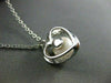 ESTATE .15CT DIAMOND & AAA SOUTH SEA PEARL 14KT WHITE GOLD HEART PENDANT #19096