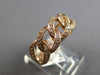 ESTATE .45CT DIAMOND 14KT ROSE GOLD CLASSIC 8MM LOVE KNOT MULTI LINK FUN RING