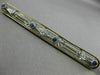 ANTIQUE LARGE .22CT OLD MINE DIAMOND & SAPPHIRE 14KT 2 TONE GOLD FILIGREE BROOCH