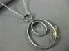 ESTATE LARGE .52CT WHITE & FANCY YELLOW DIAMOND 18K 2 TONE GOLD OVAL BOW PENDANT