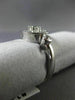 ANTIQUE WIDE .63CT DIAMOND 14KT WHITE GOLD CIRCLE FILIGREE COCKTAIL RING #16169