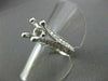 ESTATE .46CT DIAMOND 3D PRONG 18KT WHITE GOLD SEMI MOUNT ENGAGEMENT RING #187