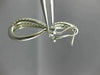 ESTATE LONG 2.13CT DIAMOND 18KT WHITE GOLD 3D PAVE MULTI ROW CLIP ON EARRINGS