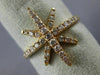 ESTATE LARGE .48CT DIAMOND 18KT ROSE GOLD 3D CLASSIC SNOWFLAKE STAR LOVE RING