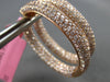 LARGE 6.08CT PINK DIAMOND 18KT ROSE GOLD MULTI ROW INSIDE OUT HANGING EARRINGS