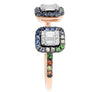ESTATE .60CT DIAMOND & AAA MULTI COLOR SAPPHIRE 14K ROSE GOLD TENSION FUN RING