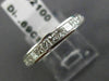 ESTATE .69CT PRINCESS DIAMOND 14KT WHITE GOLD 3D CHANNEL ANNIVERSARY RING #15831