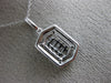 ESTATE .44CT DIAMOND 14KT WHITE GOLD 3D CLASSIC CLUSTER HEXAGON FLOATING PENDANT