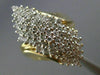 ESTATE LARGE 1.36CT DIAMOND 14KT WHITE & YELLOW GOLD 3D COCKTAIL RING #7368