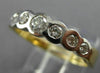 ESTATE .50CT DIAMOND 14KT WHITE & YELLOW GOLD 3D PYRAMID ANNIVERSARY RING #22466