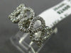 ESTATE WIDE .67CT DIAMOND 14KT WHITE GOLD 3D MULTI WAVE SEMI ETERNITY FUN RING