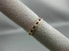 ESTATE .55CT DIAMOND & AAA RUBY 14KT YELLOW GOLD WEDDING BAND RING 3mm #19671
