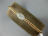 .28CT DIAMOND 18K WHITE & ROSE GOLD 3D MARQUISE CLUSTER FLEXIBLE BANGLE BRACELET