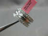 ESTATE .75CT DIAMOND 18KT WHITE GOLD 3 ROW SEMI ETERNITY ANNIVERSARY SOLID RING