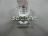 ESTATE .73CT DIAMOND 14KT WHITE GOLD 7 STONE CLASSIC SEMI ETERNITY WEDDING RING