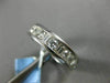 ESTATE 1.0CT DIAMOND 14KT WHITE GOLD 3D CHANNEL SEMI ETERNITY ANNIVERSARY RING
