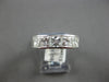 LARGE 2.0CT DIAMOND 14KT WHITE GOLD 3D PRINCESS 5 STONE CHANNEL ANNIVERSARY RING