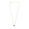 .79CT DIAMOND & AAA RUBY 14KT YELLOW GOLD OVAL & ROUND DOUBLE SOLITAIRE NECKLACE