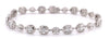 2.98CT DIAMOND 18KT WHITE GOLD MARQUISE & BAGUETTE OVAL & ROUND TENNIS BRACELET