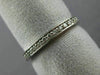ESTATE .40CT ROUND DIAMOND 14KT WHITE GOLD 3D CHANNEL SET ETERNITY RING #22398