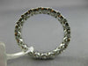 ESTATE .92CT DIAMOND 14KT WHITE GOLD HANDCRAFTED HEART ETERNITY ANNIVERSARY RING