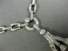 ANTIQUE EXTRA LARGE 38.0CT DIAMOND & AAA AMETHYST 18K WHITE GOLD LARIAT NECKLACE