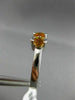 ESTATE .77CT DIAMOND & AAA CITRINE 14KT WHITE GOLD 5 STONE SEMI BEZEL FUN RING
