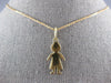 ESTATE 14K YELLOW GOLD 3D CLASSIC BABY BOY FLAT ENGRAVABLE CHARM PENDANT #27414