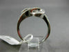 ESTATE WIDE 1.0CT DIAMOND 14KT WHITE GOLD 3D TWO STONE INFINITY LOVE KNOT RING