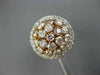 ESTATE WIDE 1.76CT WHITE & PINK ROUND DIAMOND 18KT 2 TONE GOLD ANNIVERSARY RING