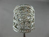 ESTATE EXTRA LARGE 3.50CT DIAMOND 18KT WHITE GOLD 3D OPEN FILIGREE FLOWER RING
