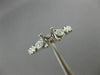 ESTATE .14CT DIAMOND 14KT WHITE GOLD 3D FLOWER LEAF SEMI MOUNT ENGAGEMENT RING