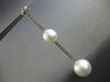 EXTRA LARGE 2.3CT DIAMOND & AAA SOUTH SEA PEARL 14KT WHITE GOLD ETOILE EARRINGS